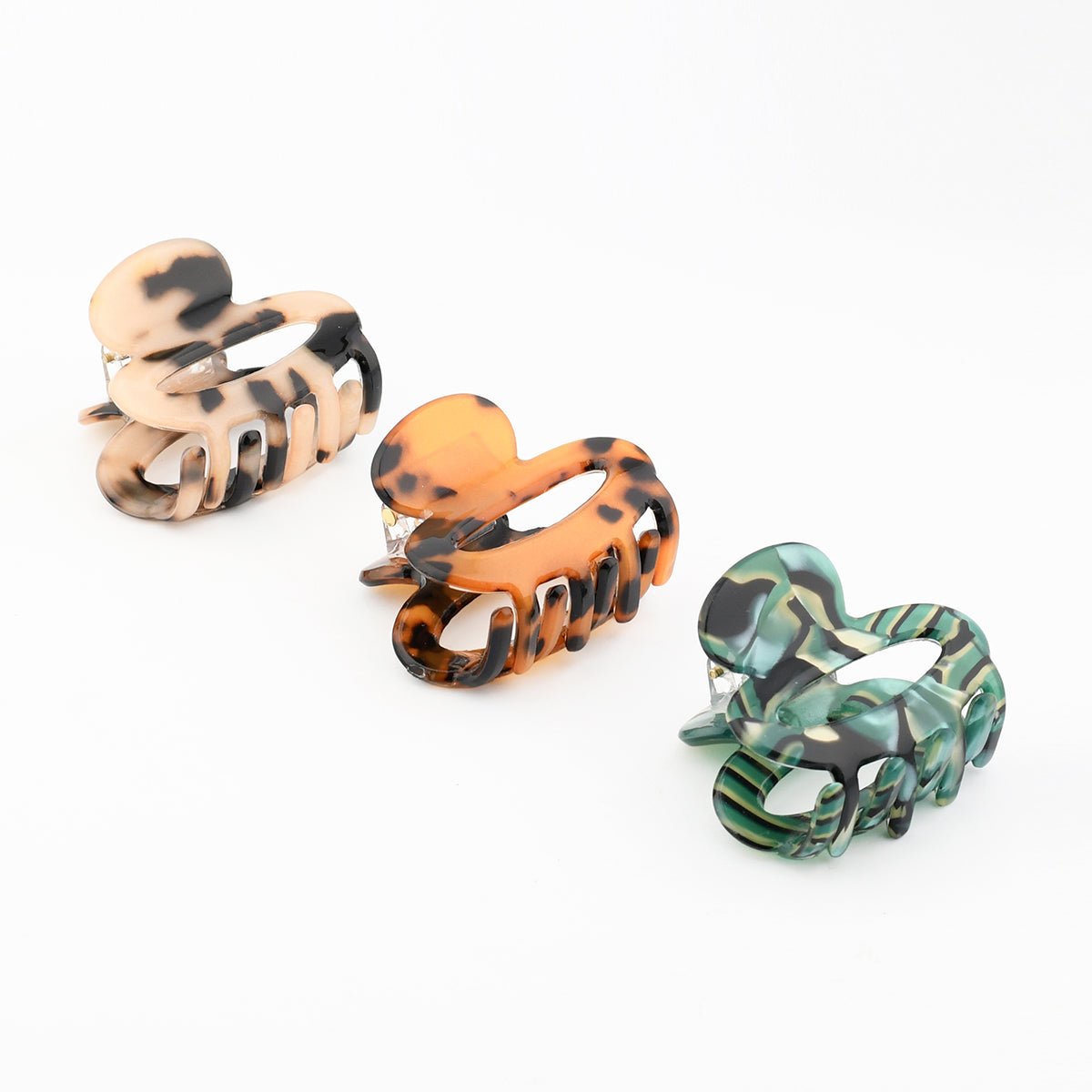 Set de 3 pinces cheveux écaille multicolore, BALABOOSTE