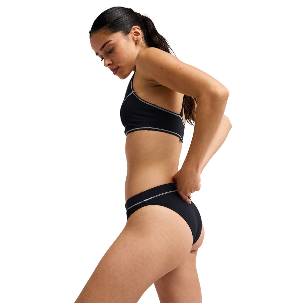 Bas de maillot de bain culotte bikini classique. noir anthracite, ROXY