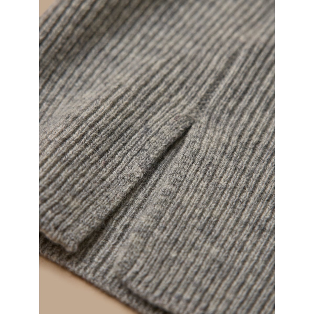 Snood en laine mérinos enfant gris chine, CYRILLUS