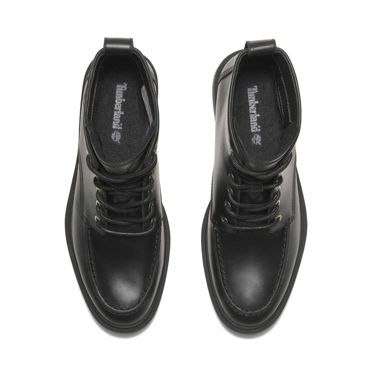Brimfield Mid Lace Up Ankle Boots in Leather black, TIMBERLAND