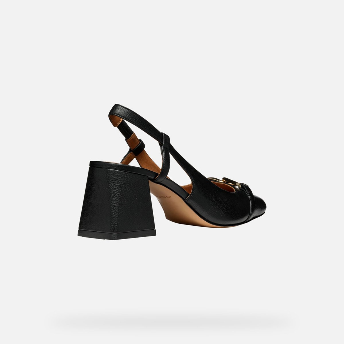 Escarpins slingback Coronilla, bout carré noir, GEOX