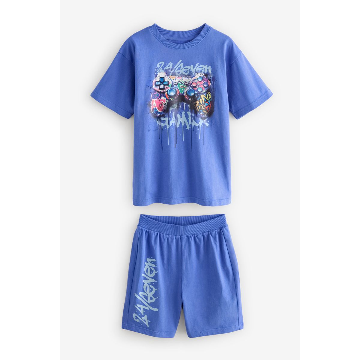 Pyjamas short décontracté, lot de 2 graffiti multi-lumineux pour joueurs, NEXT