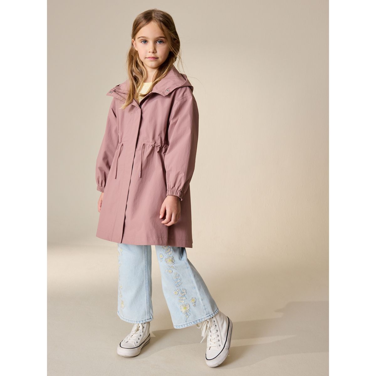 Anorak imperméable à ourlet évasé caramel, NEXT