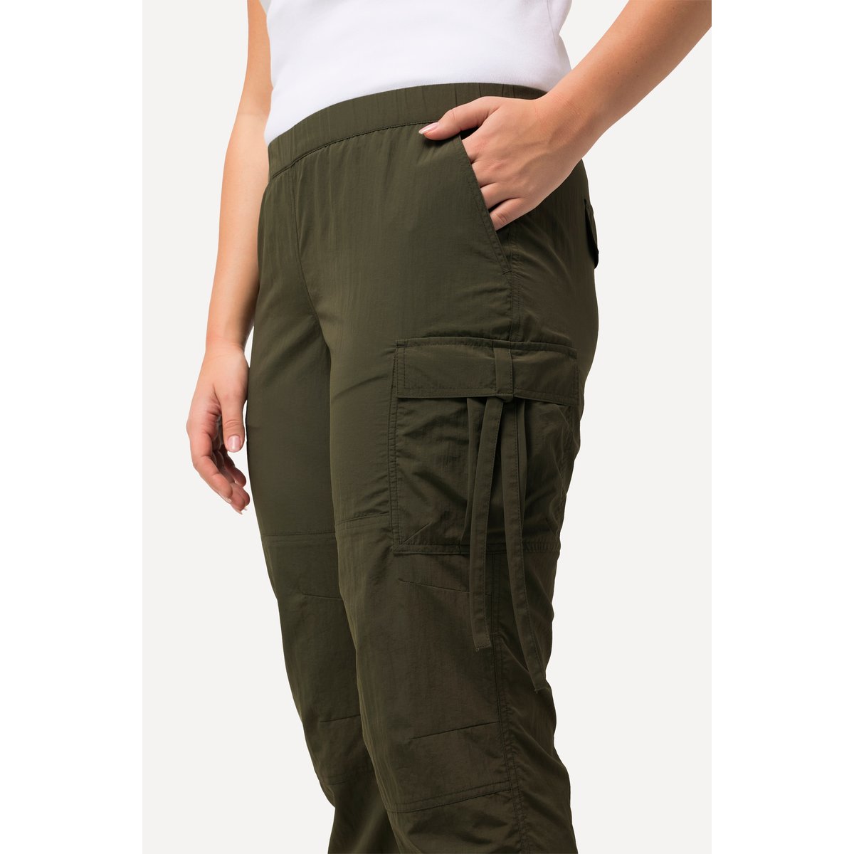 Pantalon cargo gris olive, ULLA POPKEN
