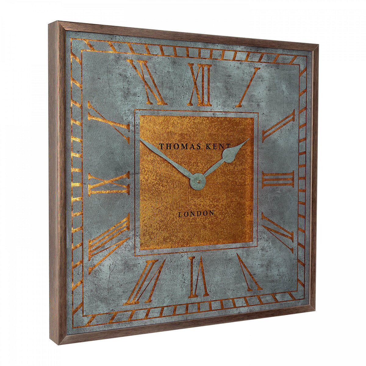 Florentine Square 24" Large Wall Clock gold-coloured, THOMAS KENT