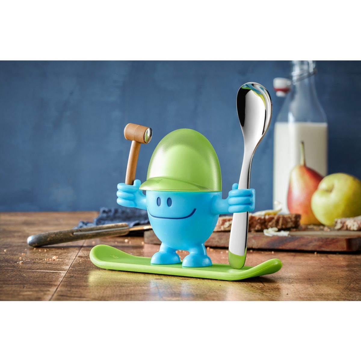 Coquetier Mcegg Bleu Avec Cuillere bleu, WMF