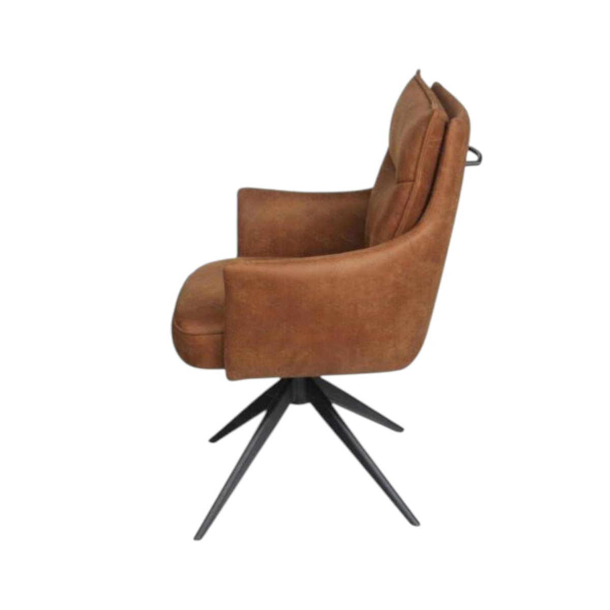 Fauteuil de table pivotant (lot de 2) LOMBARDIE marron, PIER IMPORT