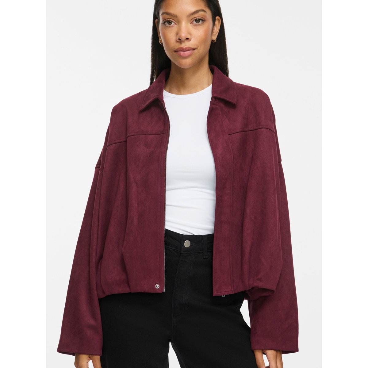 Veste Bomber rouge - port royale1, VILA