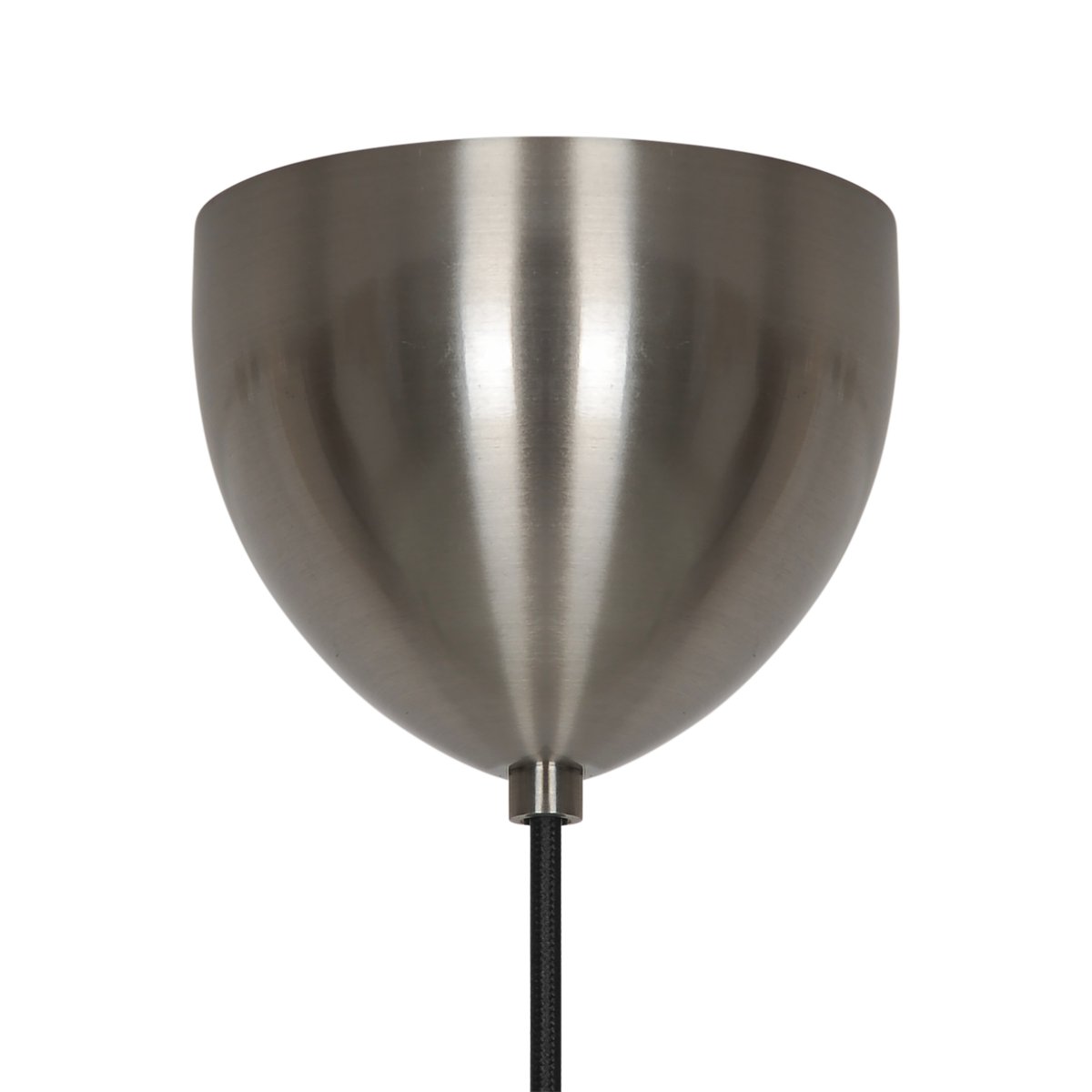 Suspension abat-jour superposé en métal, LATIKA chrome brossé, DESIGN FOR THE PEOPLE