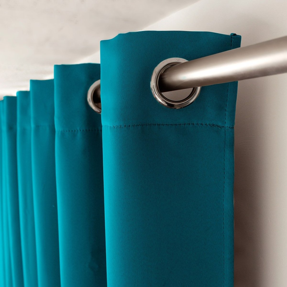 Rideau Occultant 140x240 Basic Bleu Marine bleu canard, DECORATIE