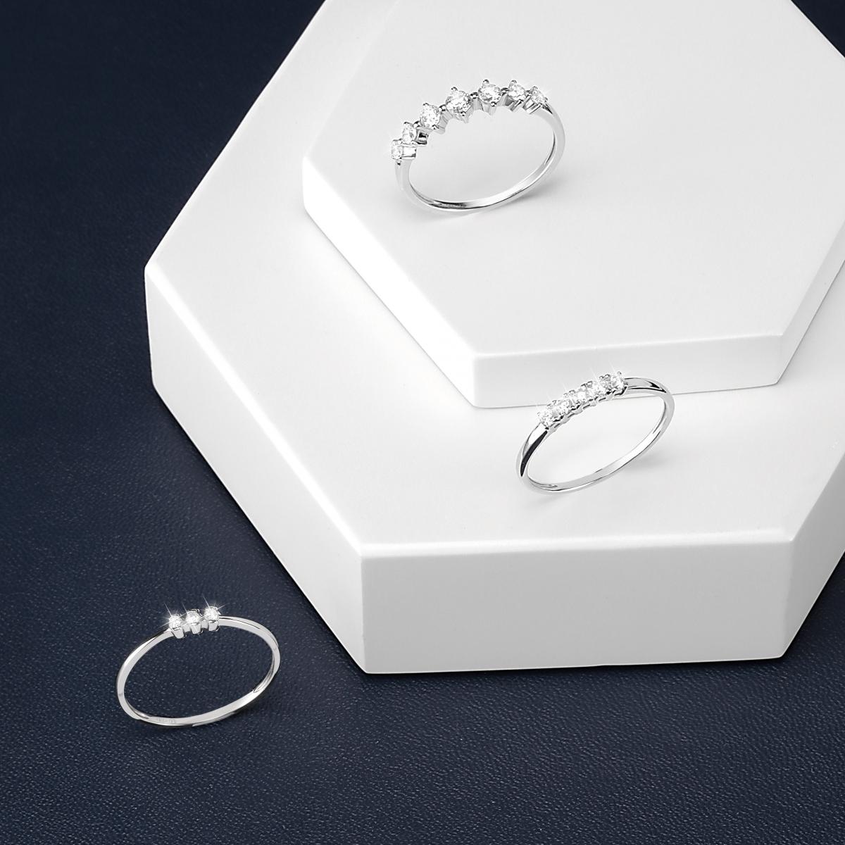 Bague en or blanc 375 B-CLASSIC argent, BLUESPIRIT