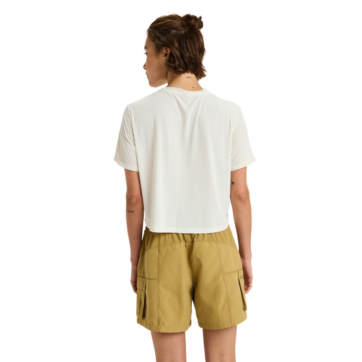 T-Shirt de sport, manches courtes, col rond, . blanc whisper white, ROXY