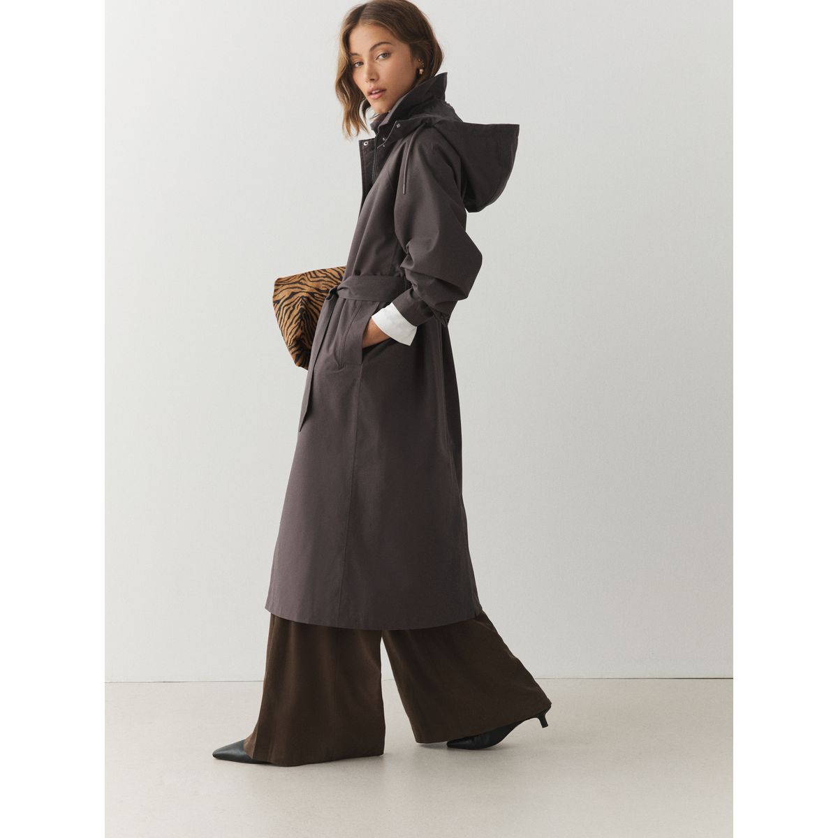 Trench imperméable marron moka, NEXT