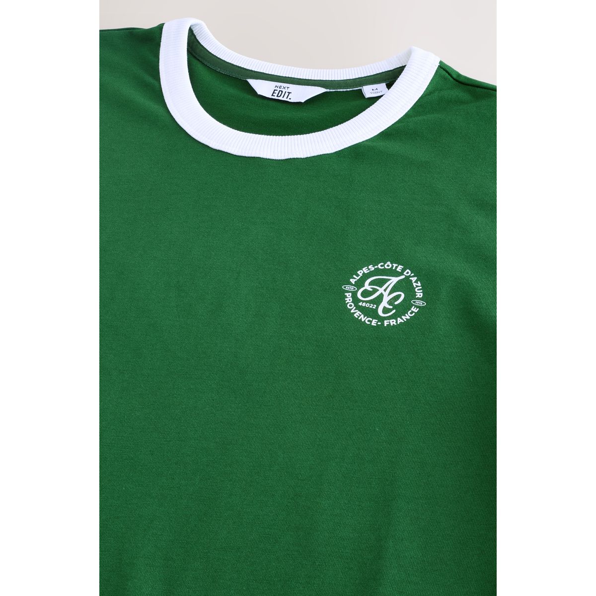 T-shirt slim edit vert, NEXT