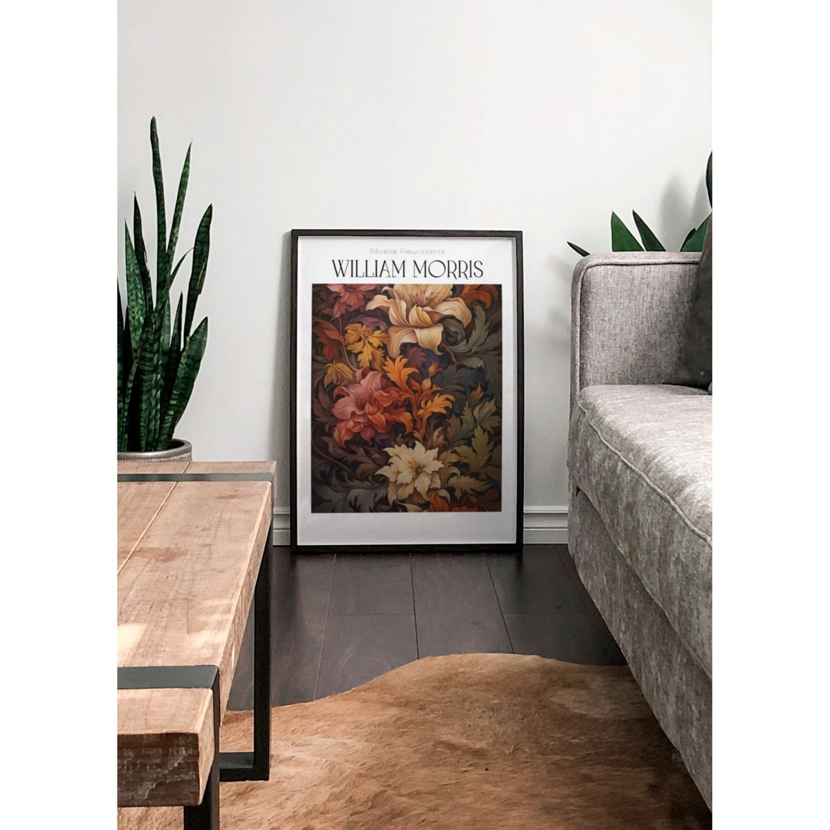 Affiche William Morris n°10 blanc, L'AFFICHERIE