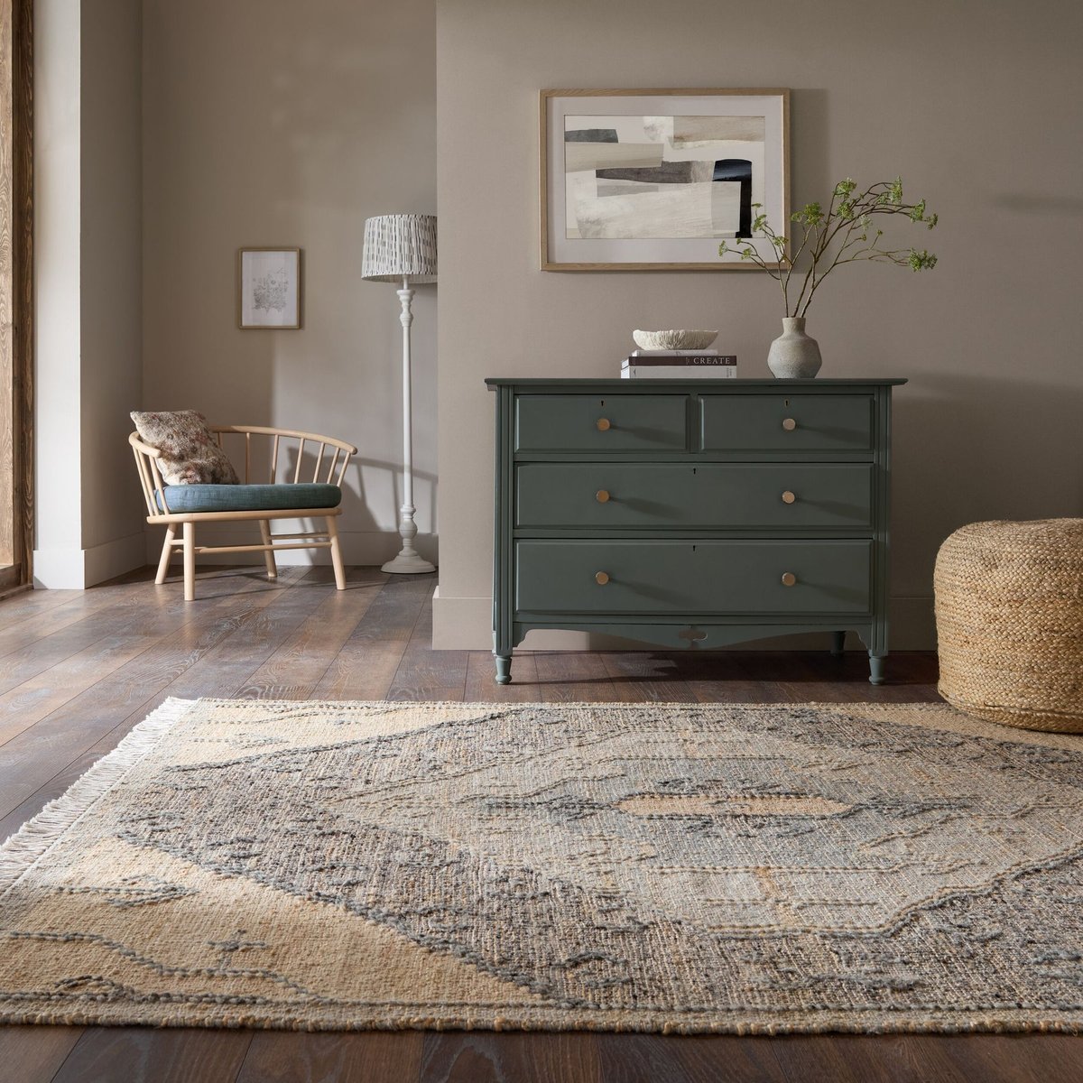 Tapis en jute et laine TIERRA VINTAGE jute, FLAIR RUGS