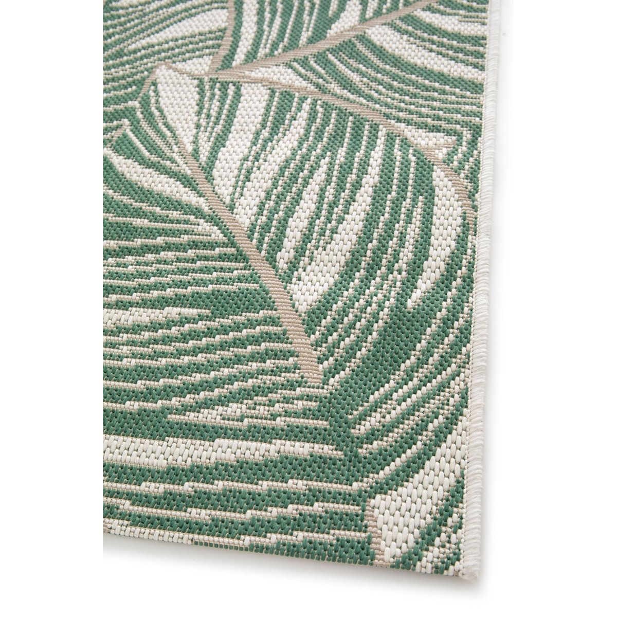 Tapis intérieur extérieur design et résistant RIVIERA vert naturel, AFK LIVING