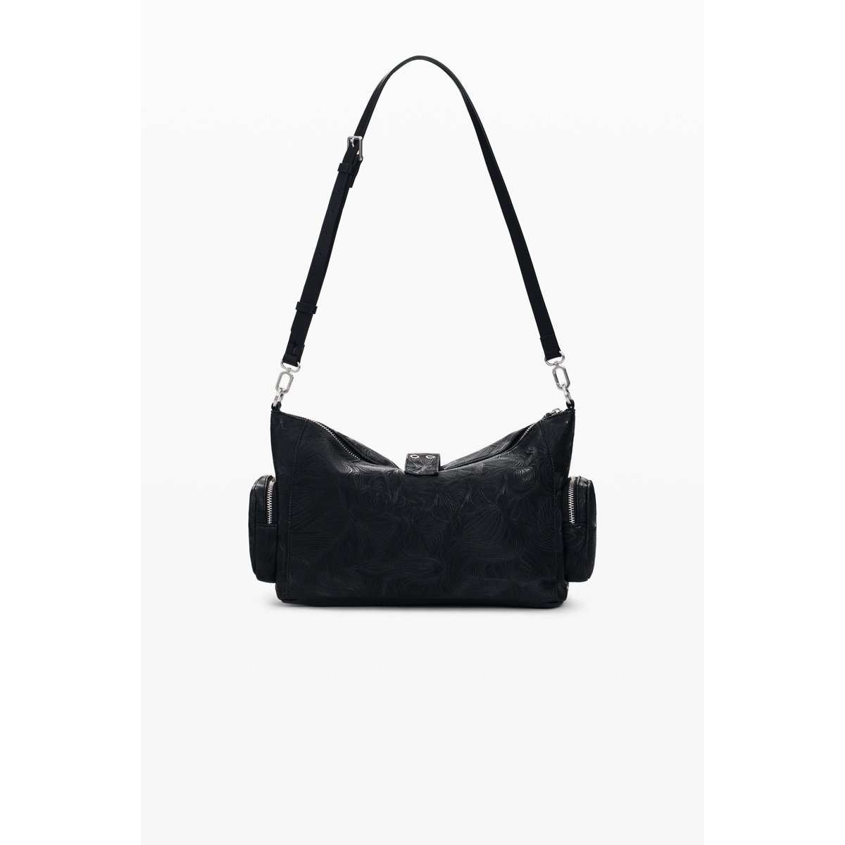 Sac moyen ajouré noir, DESIGUAL