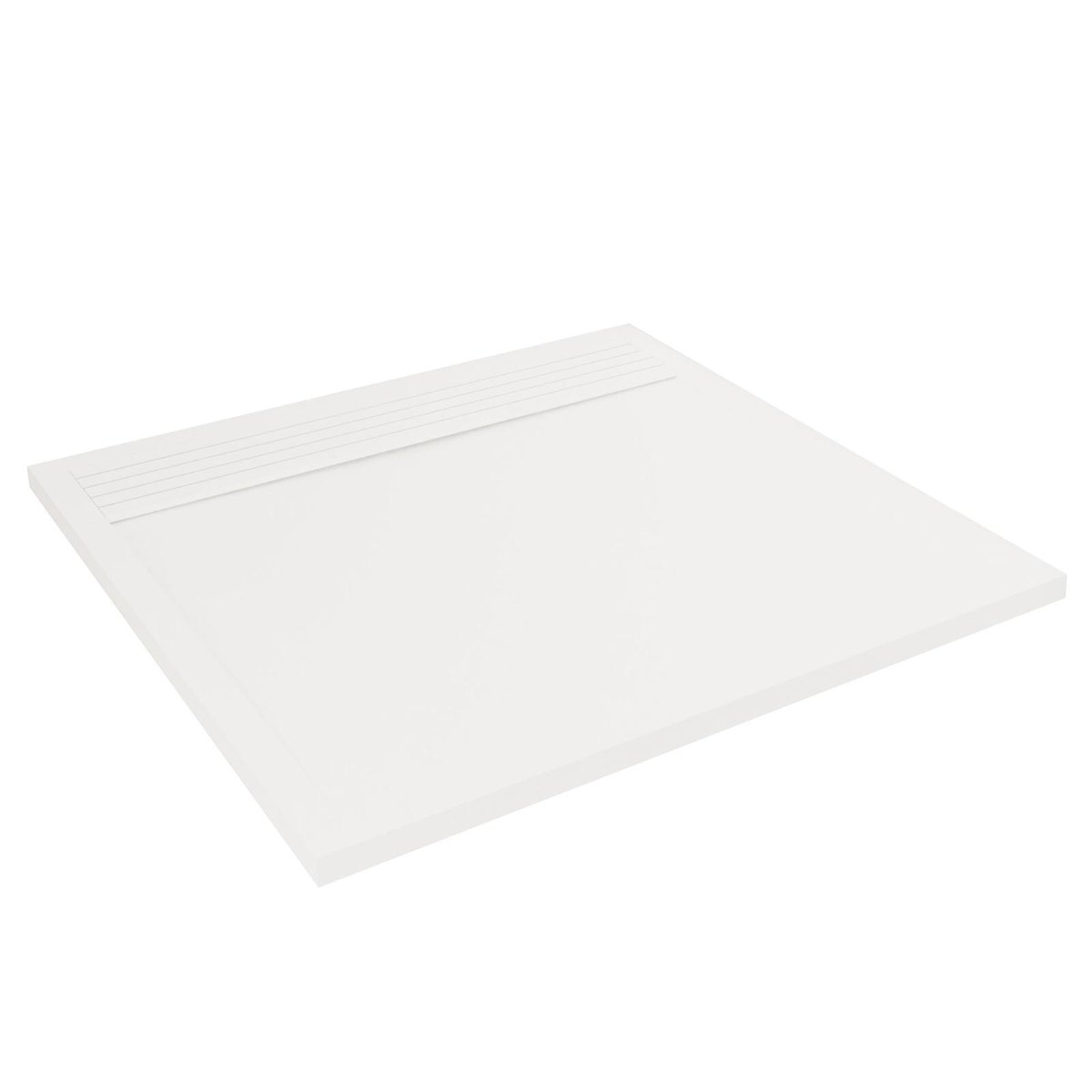 Receveur de douche en béton extra-plat JOSEPH blanc, MOB IN