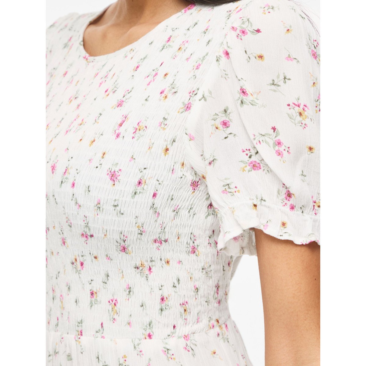 Robe Mi-Longue blanc - snow white2, VILA
