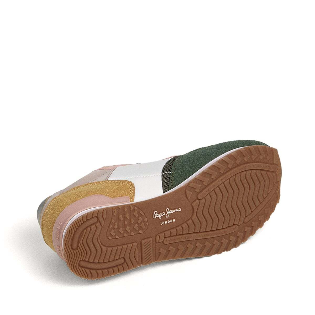 Baskets Combinées vert kaki forêt, PEPE JEANS