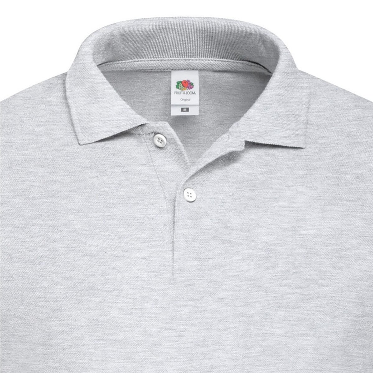 Polo gris, FRUIT OF THE LOOM