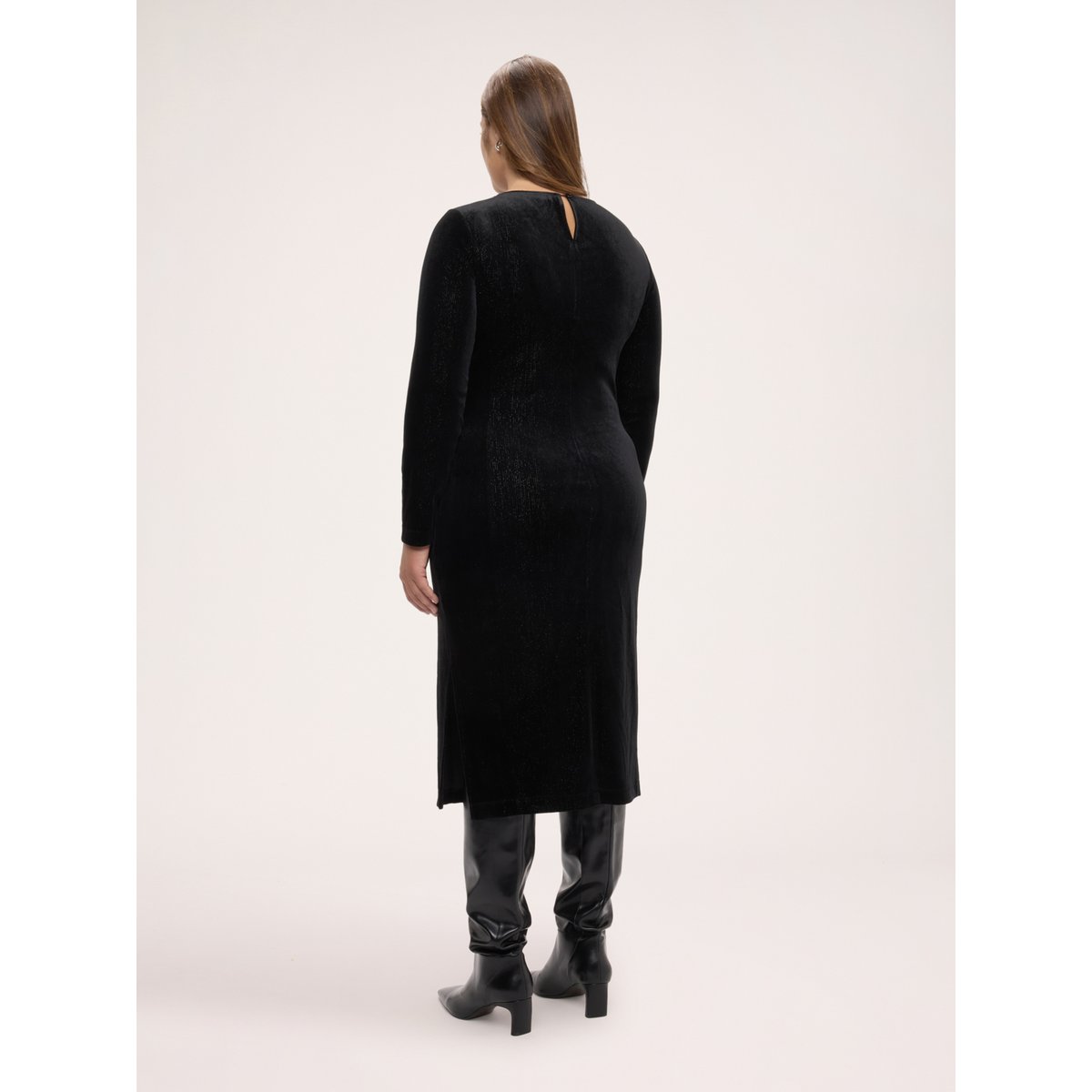 Robe Glam avec applications noir, FIORELLA RUBINO