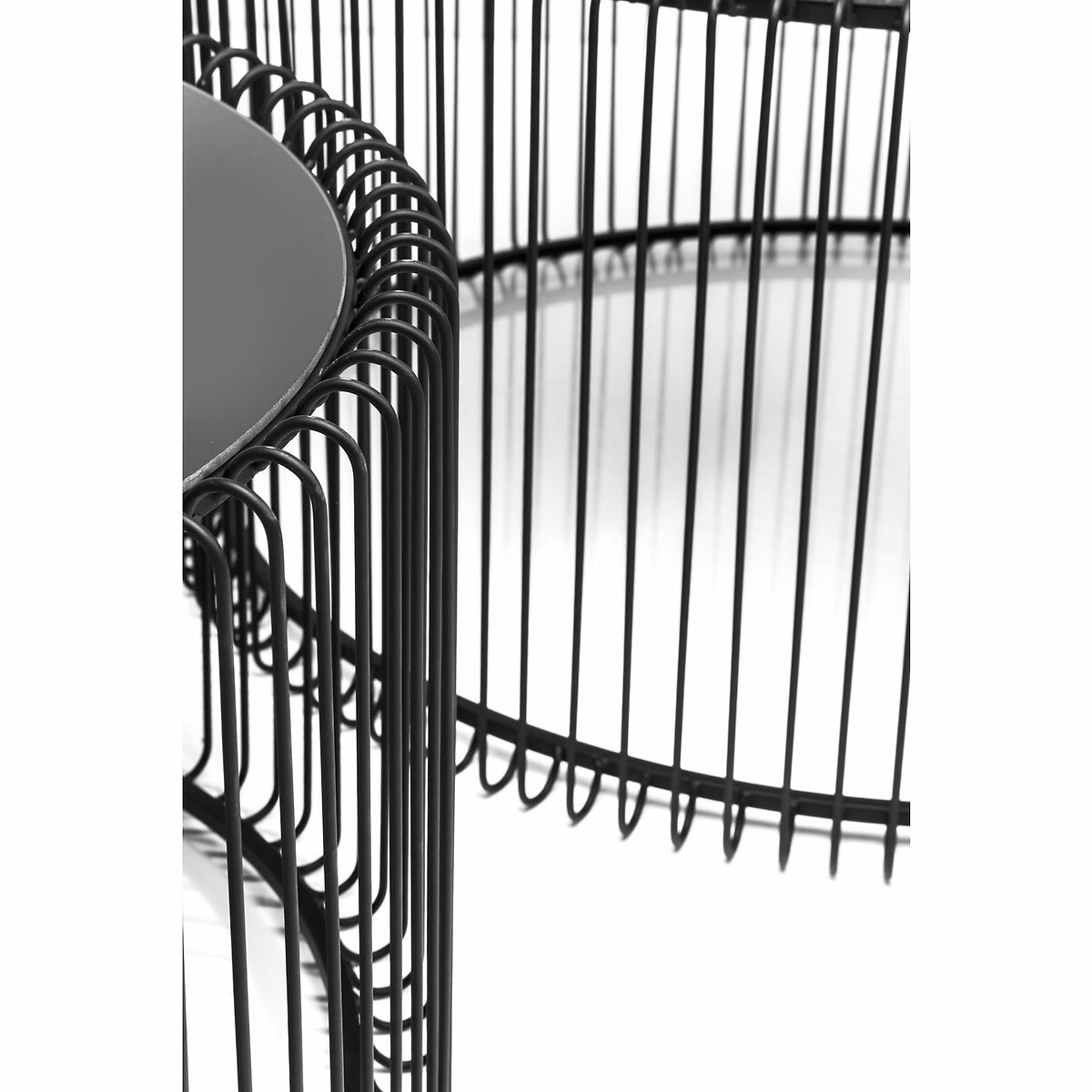 Tavolino da caffè Wire nero (2/set) nero , KARE DESIGN