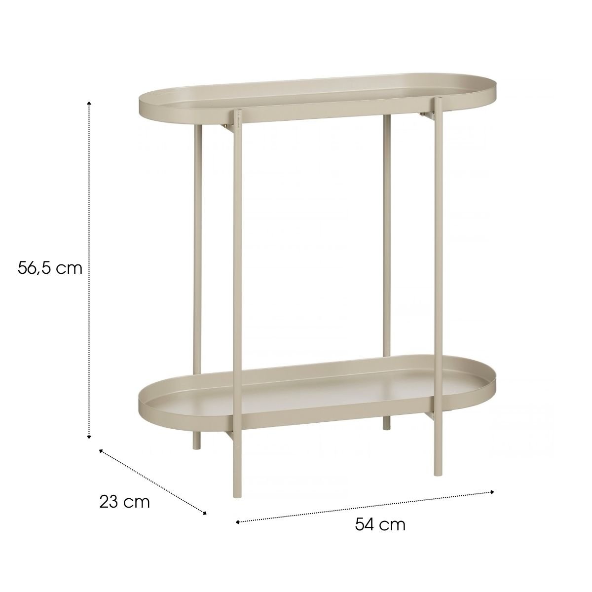 Table d’appoint MYRON beige, MICA DECORATIONS