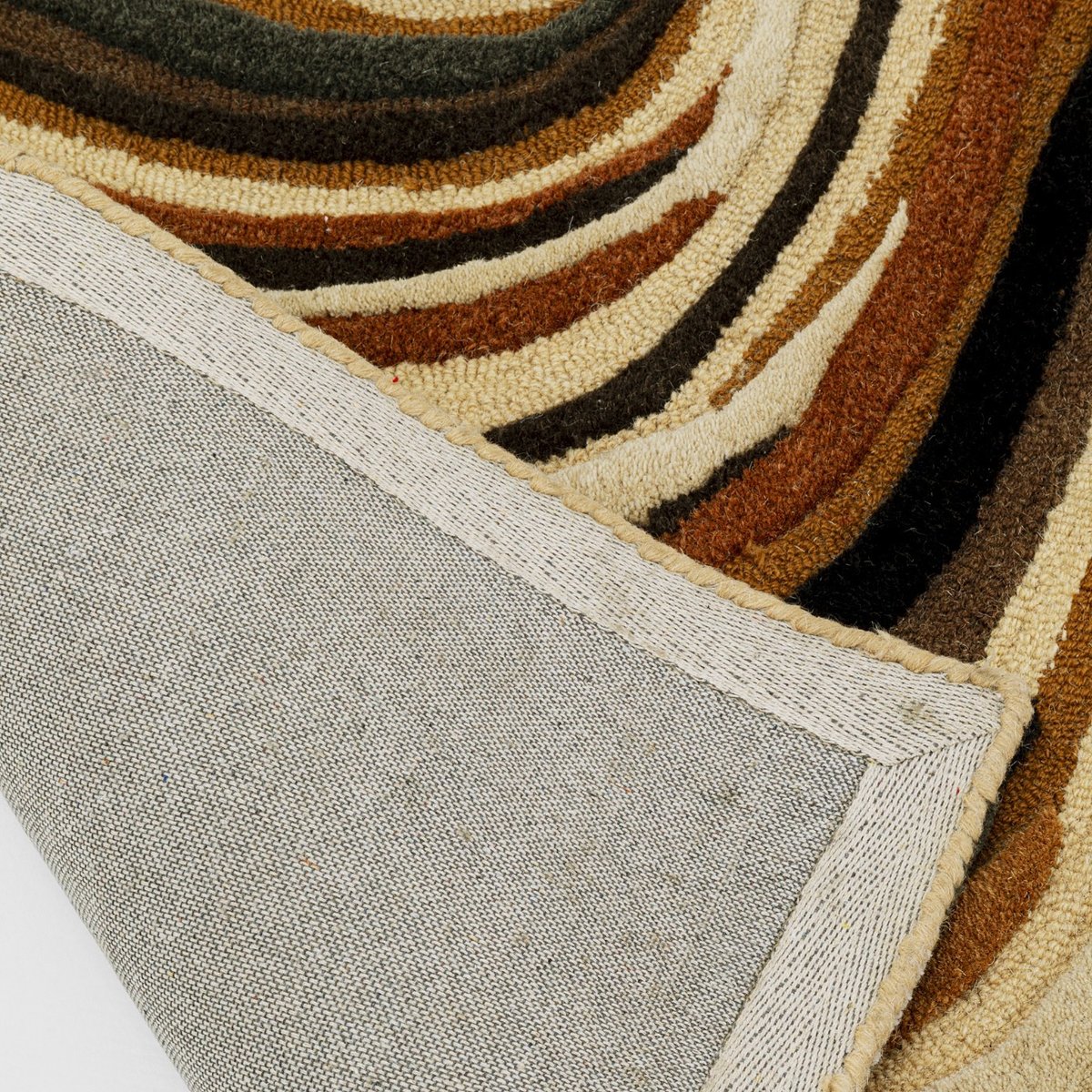 Tapis vagues en coton, NEW WAVE marron, KARE DESIGN