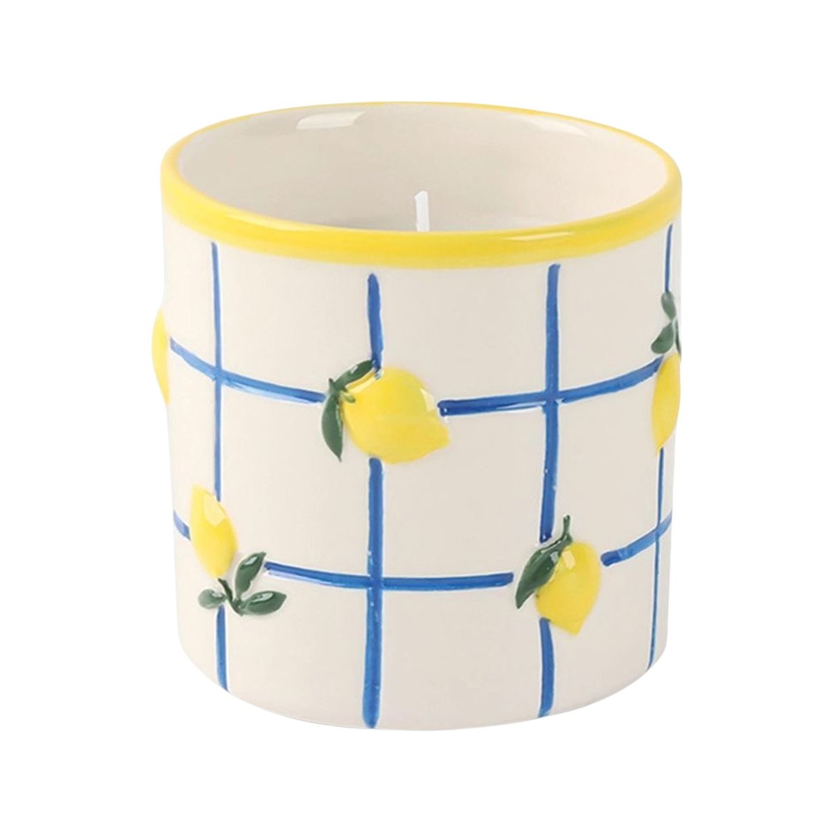 Citron jasmin - bougie parfumée blanc, OPJET