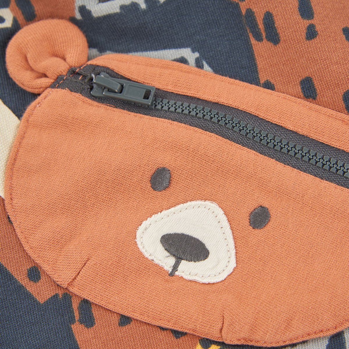 Sweat-shirt garçon en molleton imprimé avec ours multicolore, BOBOLI