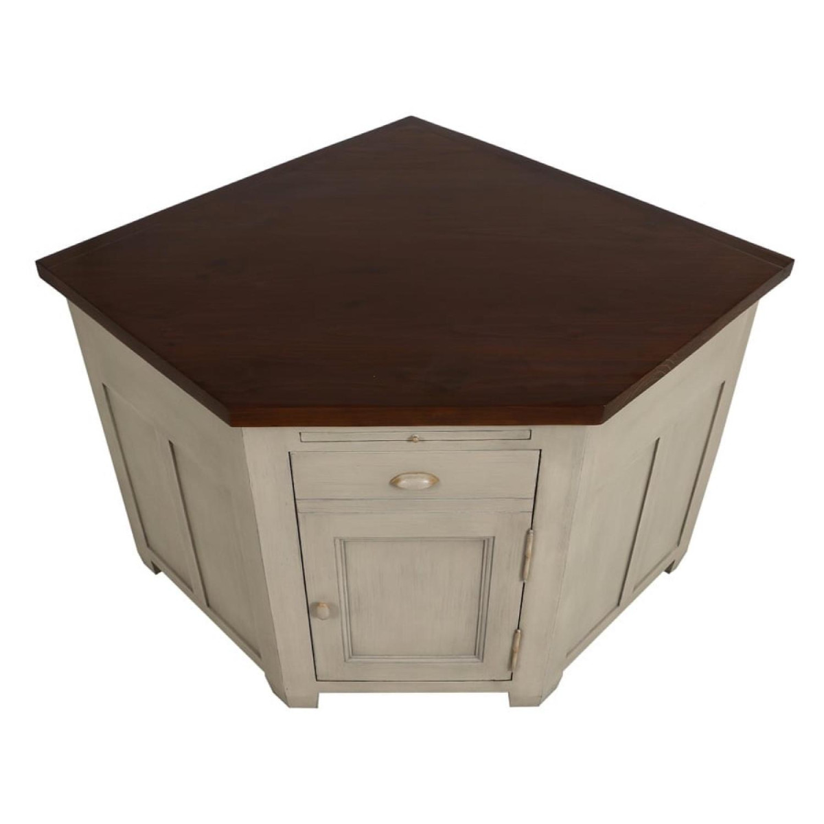 Meuble de cuisine bas d'angle - BROCANTE beige, INTERIOR'S