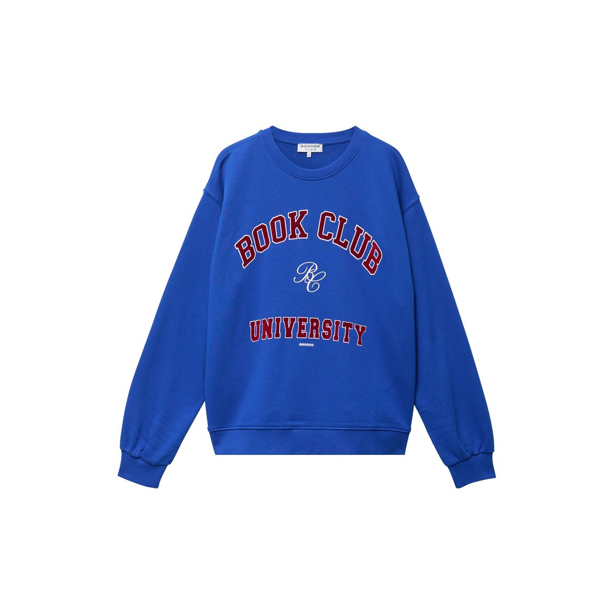 Sweat droit manches longues bleu electrique, BONOBO