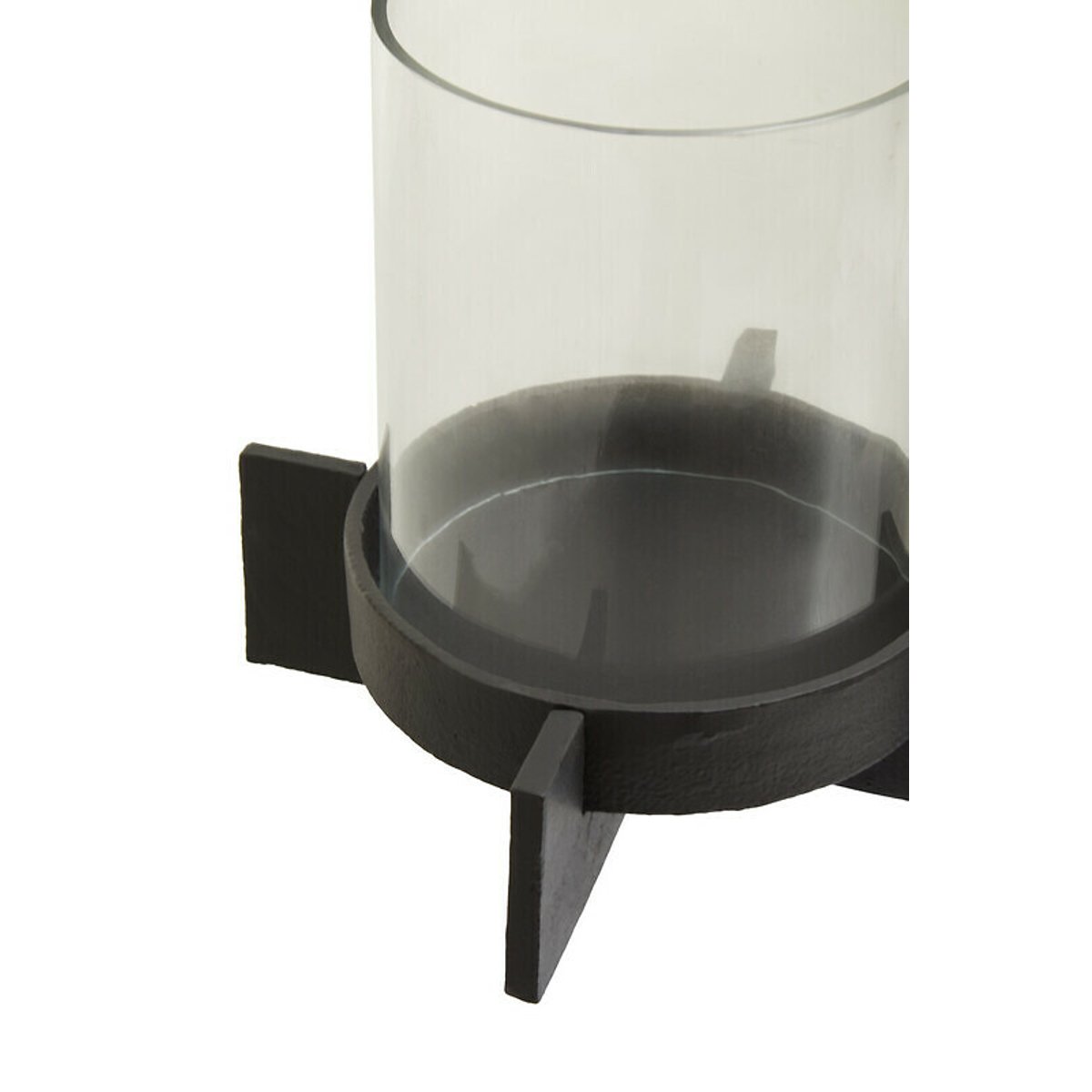 Large Matt Black Finish Candle Holder black, FIFTY FIVE SOUTH