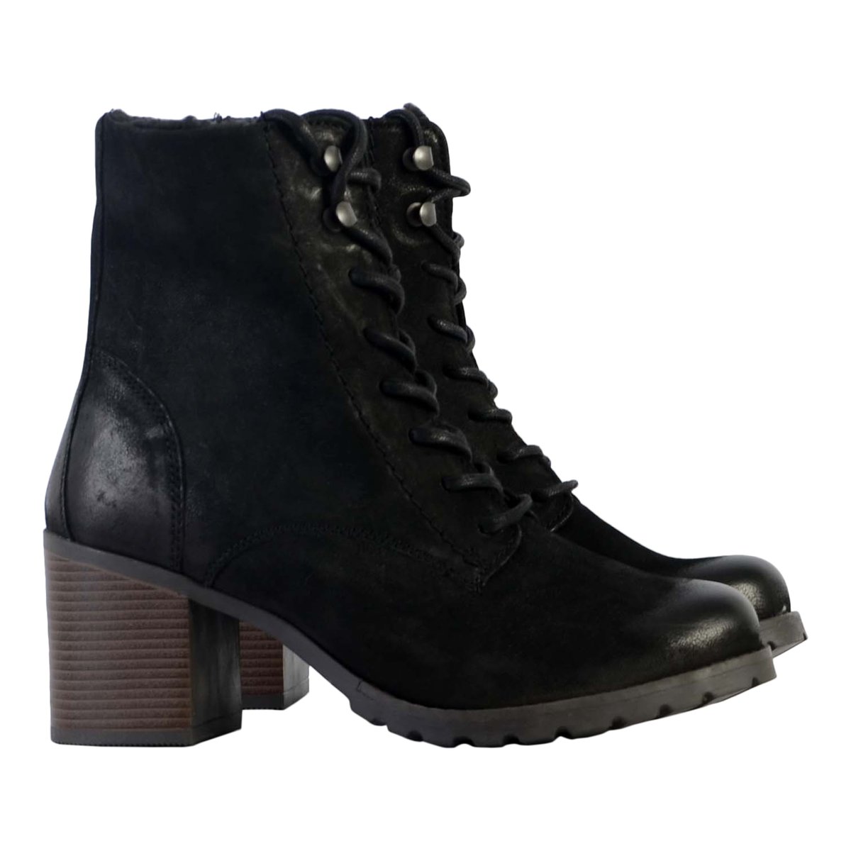 Bottine Cuir Well Lace noir, CLARKS