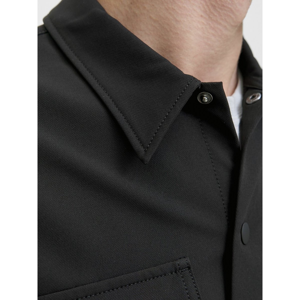 Relaxed fit hemd zwart, JACK & JONES