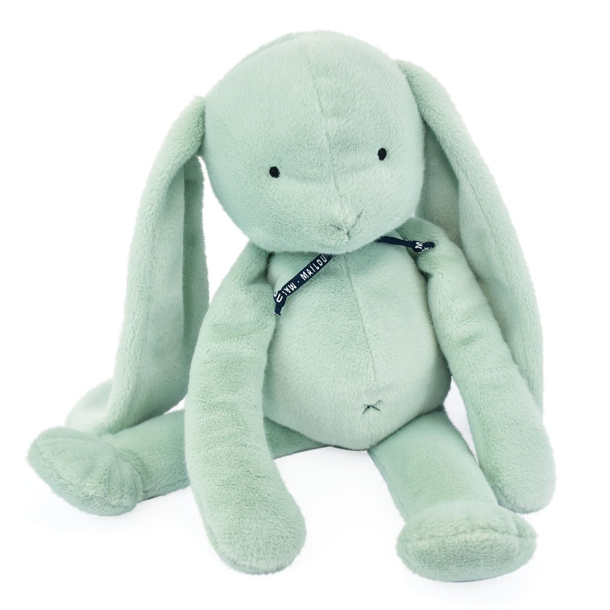 Peluche Lapin MELOE 56 cm vert sauge, MAILOU TRADITION
