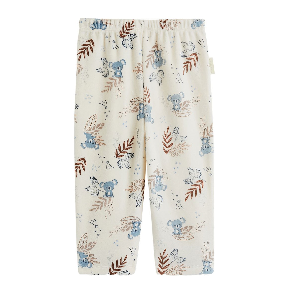 Lot de 2 pyjamas enfant 2 pièces en velours Mathéo bleu, PETIT BEGUIN