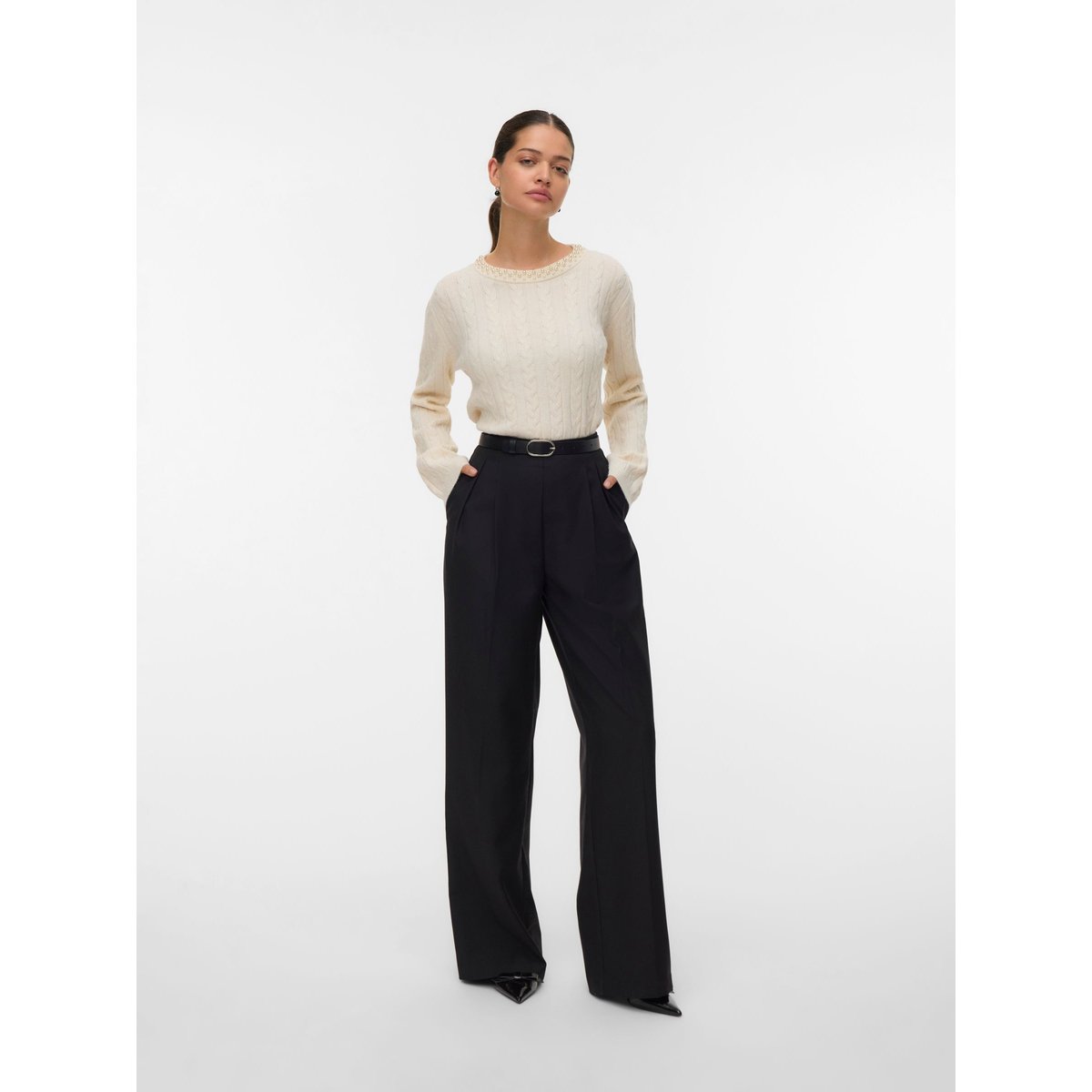 Pull En Maille birch, VERO MODA