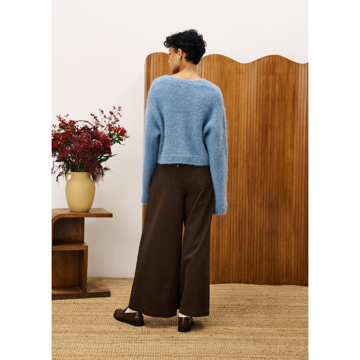 Cardigan  BICHON bleu jean, FRNCH