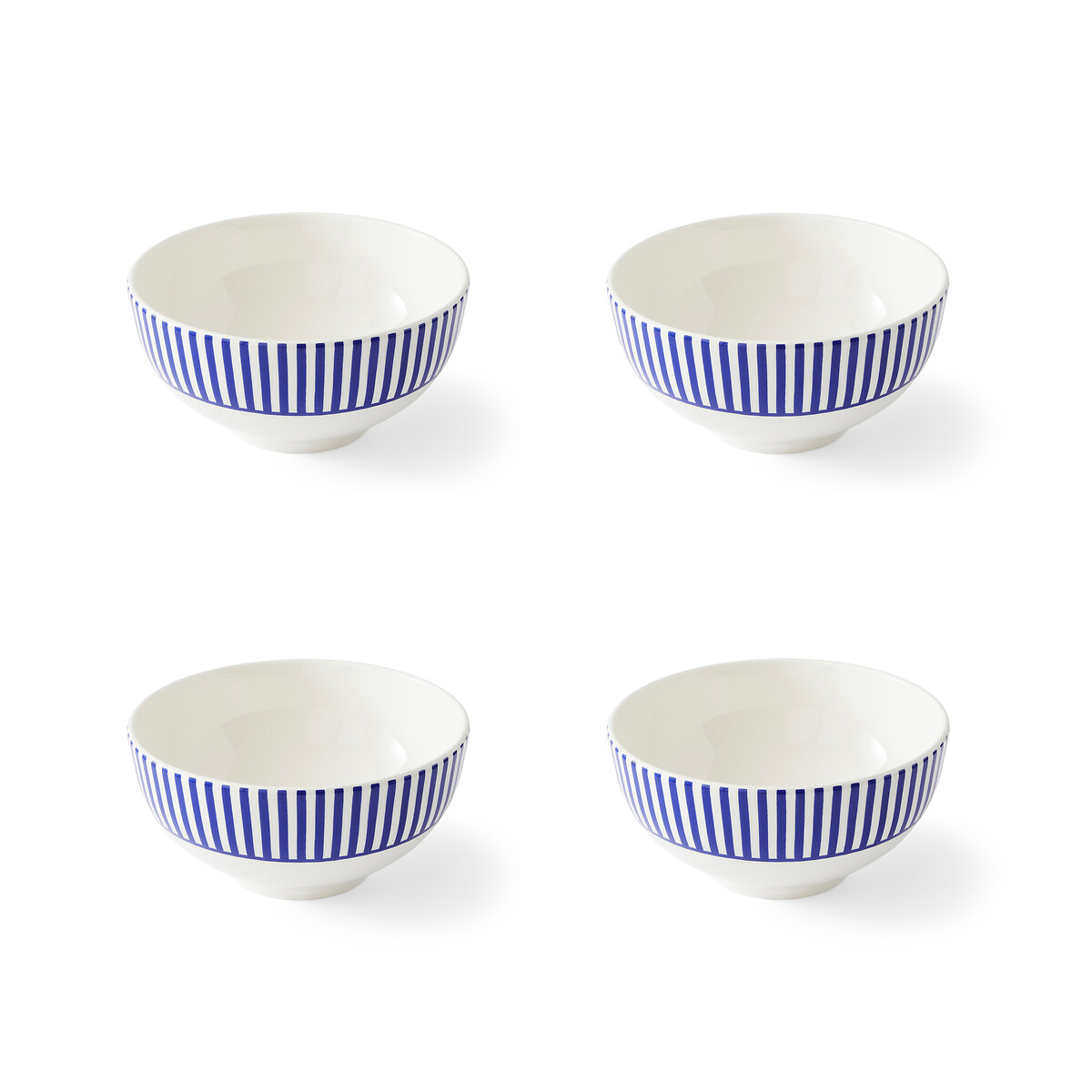 Set of 4 Steccato Cereal Bowls blue, SPODE