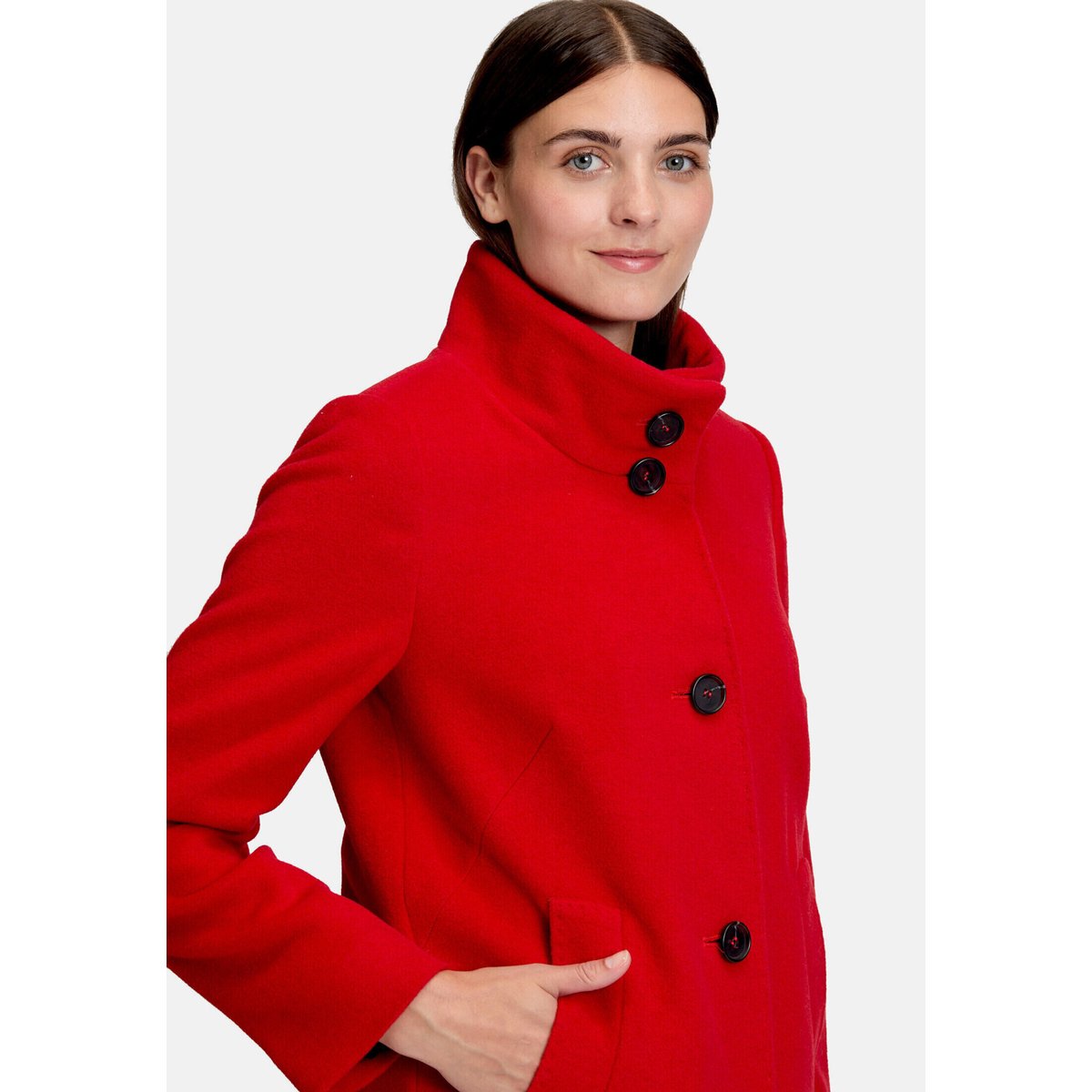 Manteau en laine à col salsa, BETTY BARCLAY