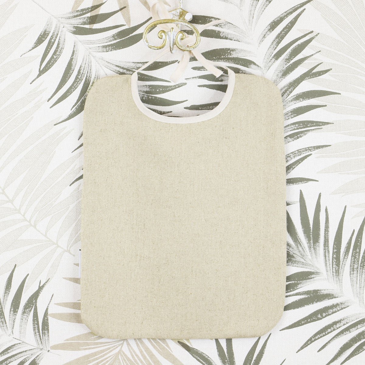 Bavoir enfant 100% lin naturel LINELLE beige, LINANDELLE