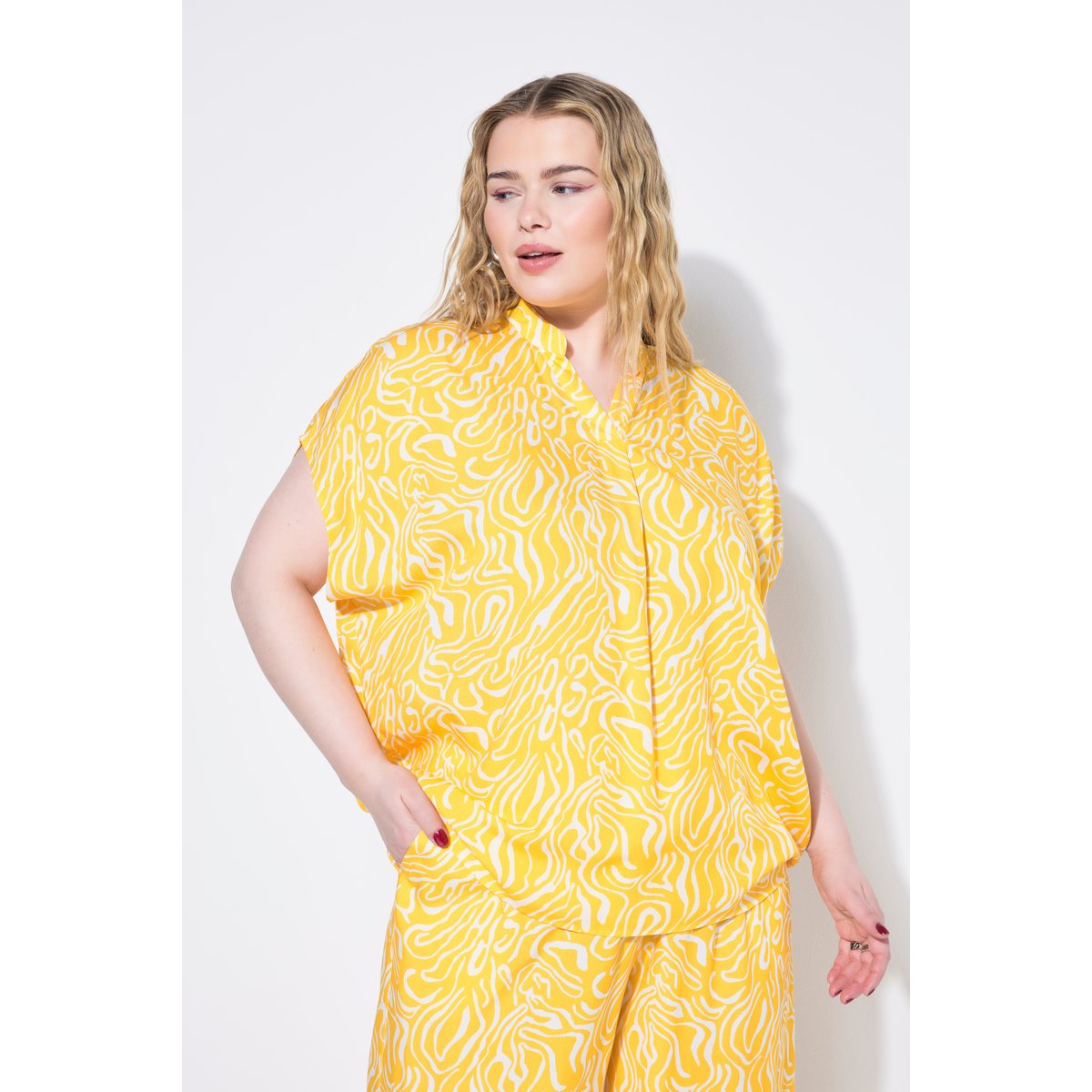 Blouse oversize, imprimé vagues mangue, STUDIO UNTOLD