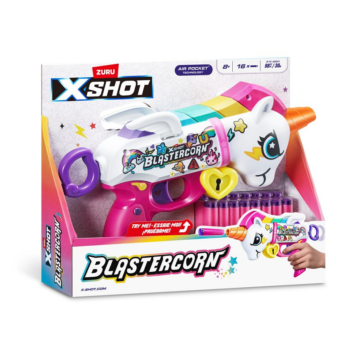 Xshot blastercorn heartbreaker multicolore, ZURU
