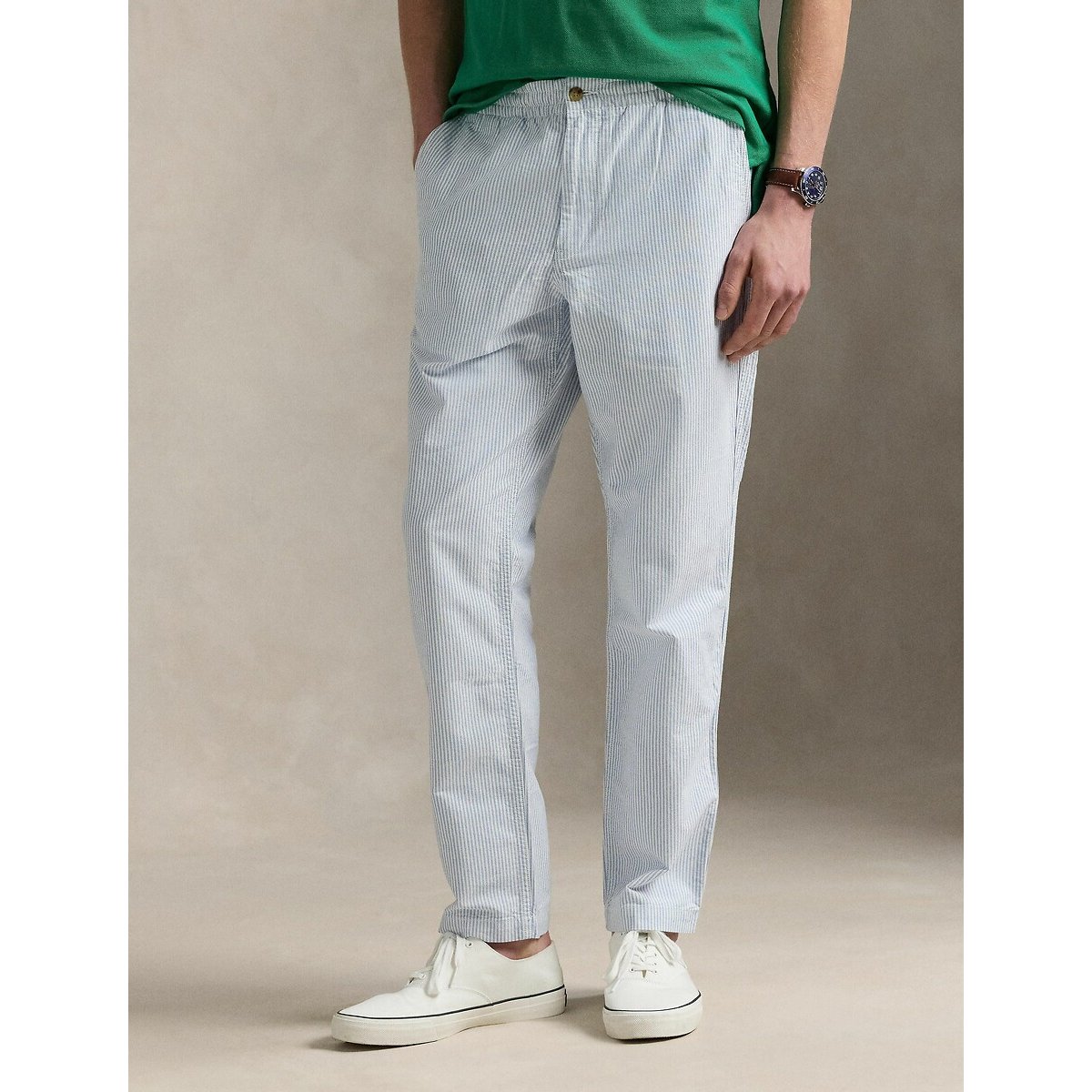 Pantalon Oxford classique Polo Prepster bleu/blanc, POLO RALPH LAUREN