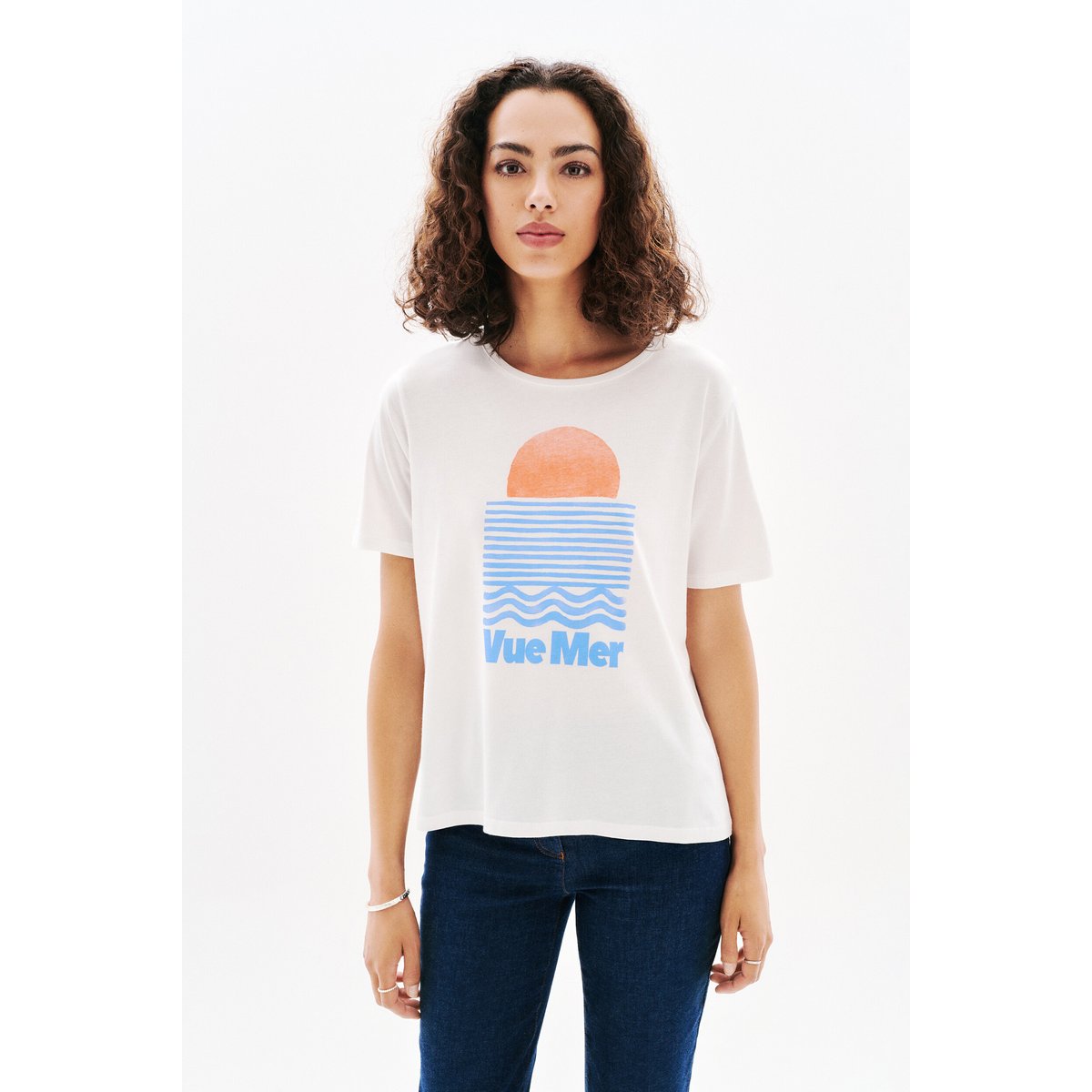 T-shirt TIM-OCEAN ecru, CAROLL