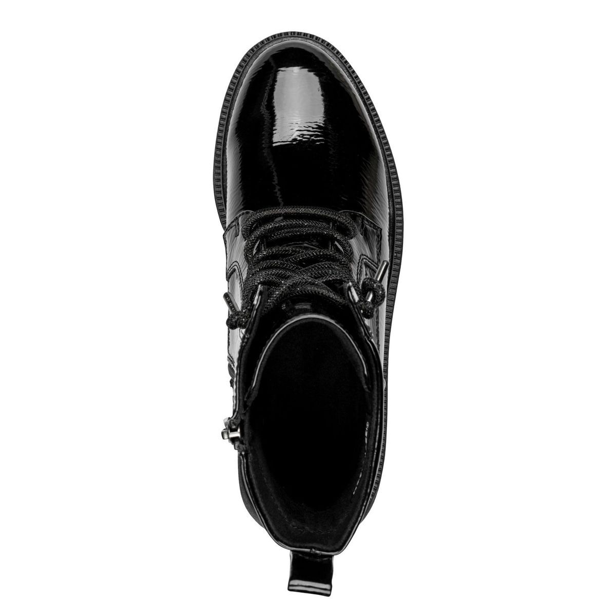 Bottine talon bloc noir laque, MARCO TOZZI