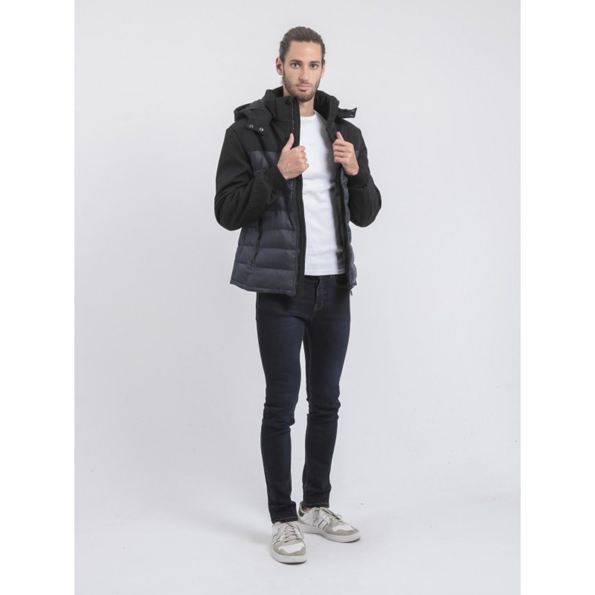 Doudoune Capuche Amovible Zelek gris, RITCHIE